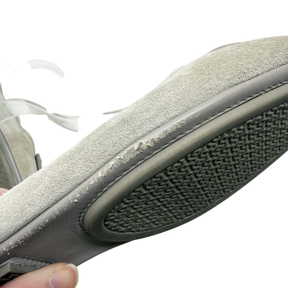 Tory Burch Taupe Suede Minnie Ballet Flats Women's Size 8.5 VGUC T Logo Detail - Picture 7 of 9
